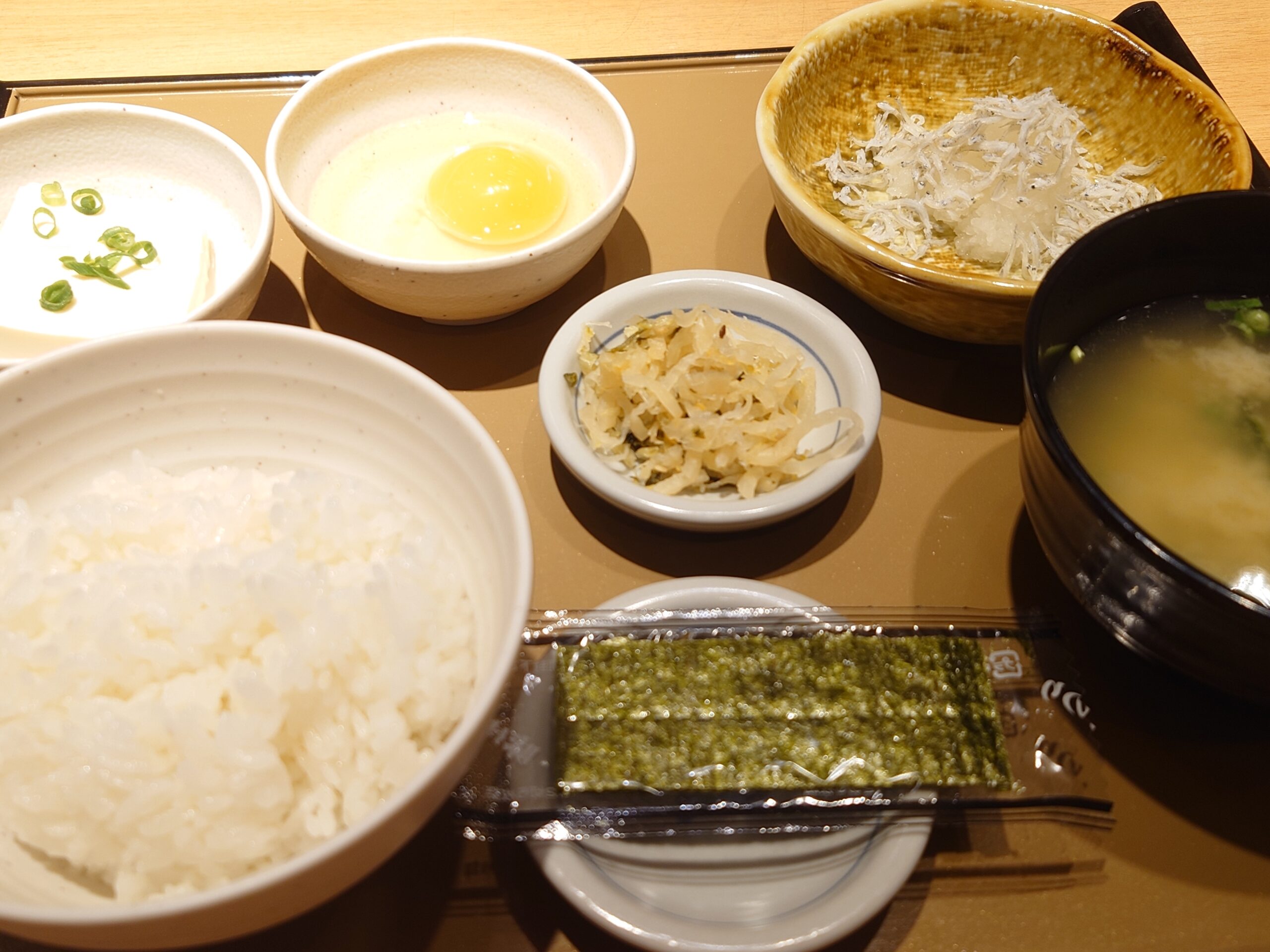 しらすおろし朝食