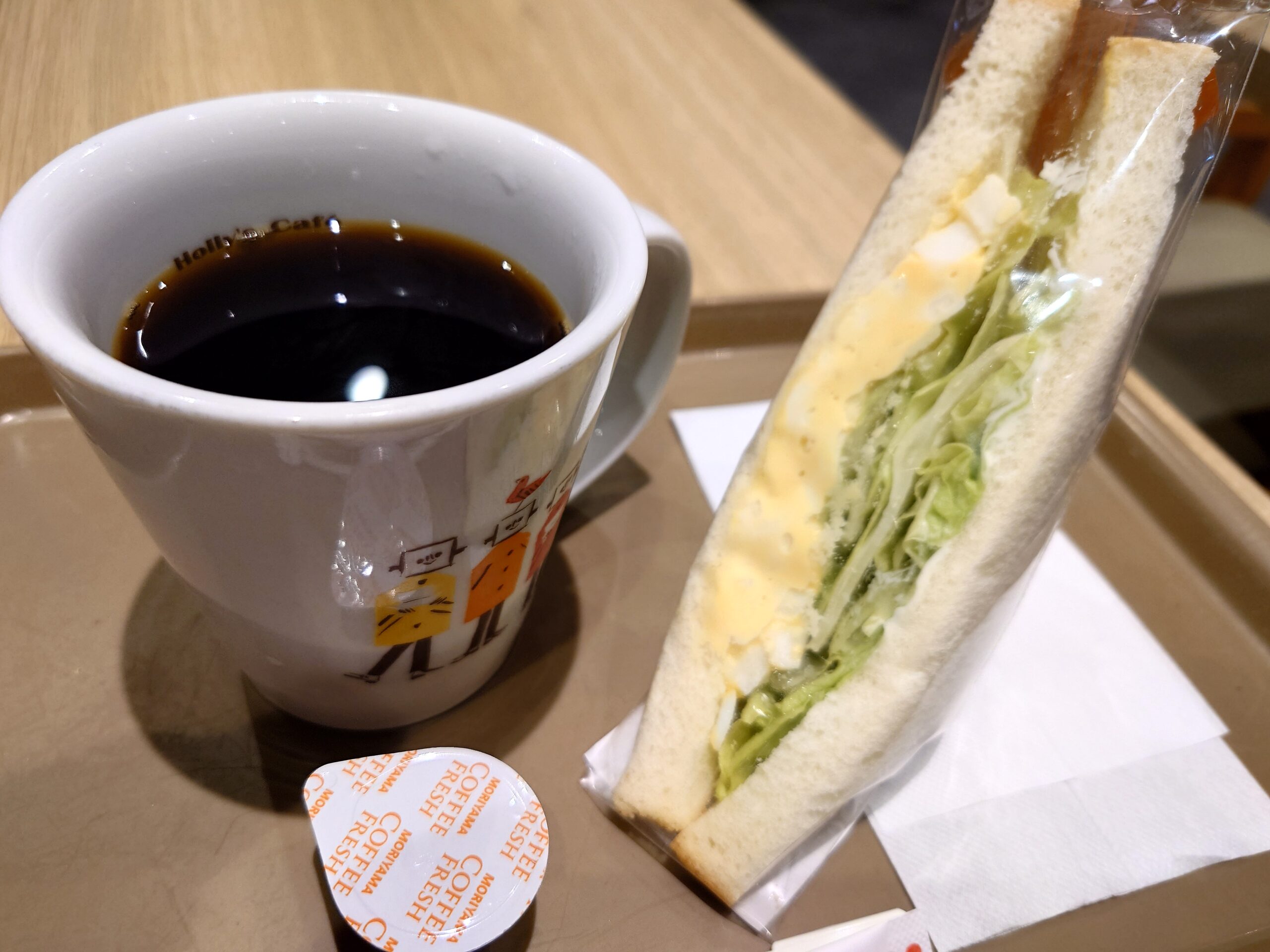タマゴサンドセット(ブレンドコーヒーR) 510円